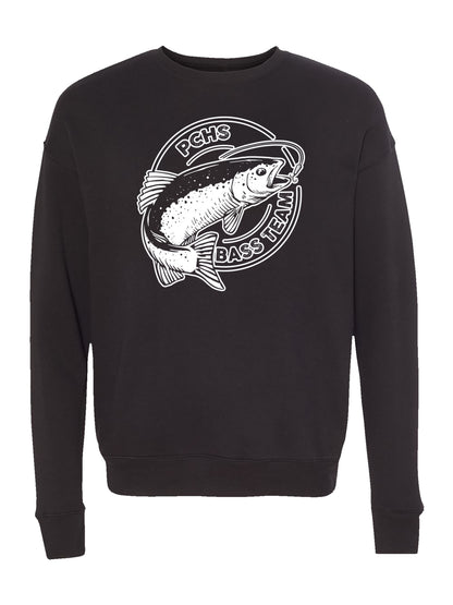 PCHS Bass Team Logo Design Fleece Sweatshirt