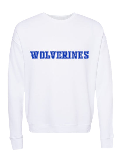 Polk County Wolverines Blue Logo Fleece Sweatshirt