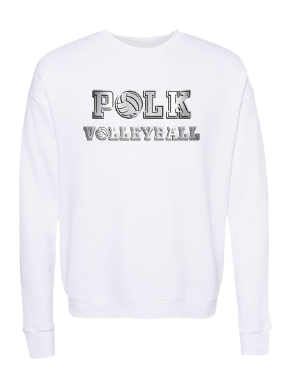 Polk Volleyball Design Fleece Sweatshirt