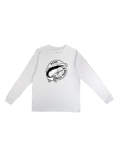 PCHS Bass Team Logo Design Long Sleeve T-shirt