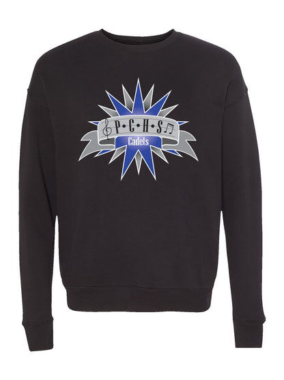 PCHS Cadets Starburst Design Fleece Sweatshirt