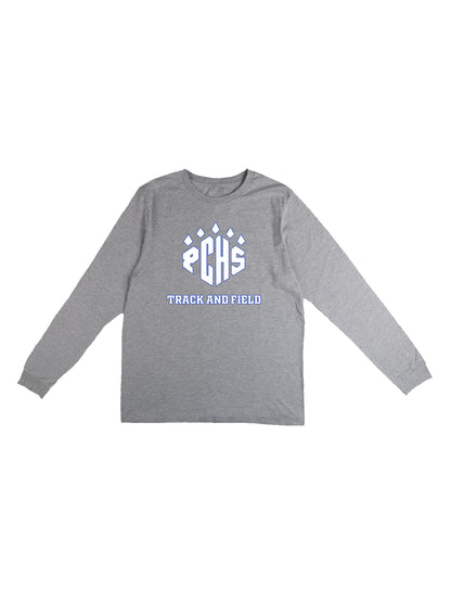 PCHS Track & Field with Paw Logo Long Sleeve T-shirt