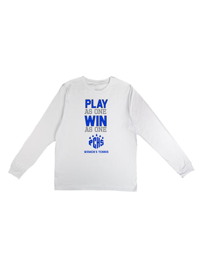 PCHS Women's Tennis Play As One Long Sleeve T-shirt