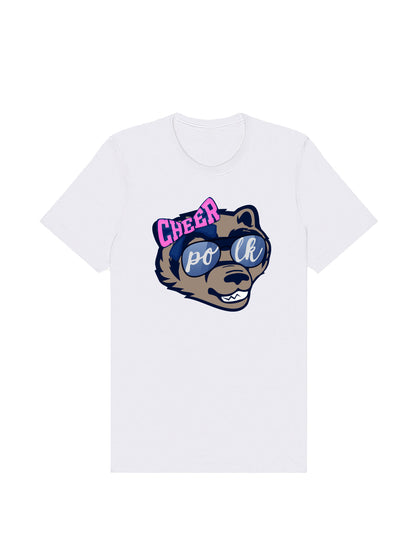 POLK Cheerleading Mascot Short Sleeve T-shirt