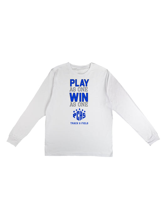 PCHS Track & Field Play As One Long Sleeve T-shirt