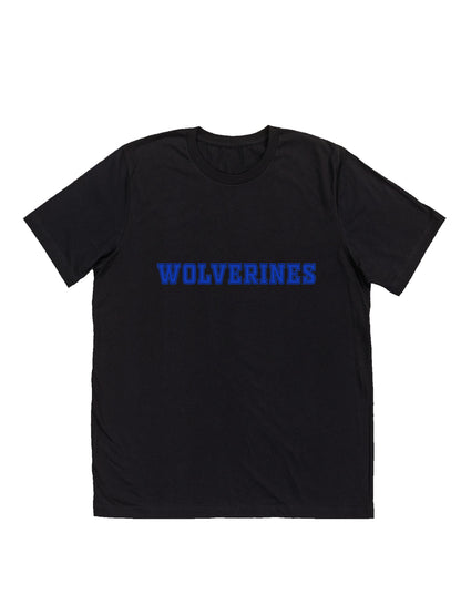 Polk County Wolverines Blue Logo Short Sleeve Tee