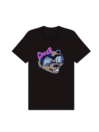 POLK Cheerleading Mascot Short Sleeve T-shirt