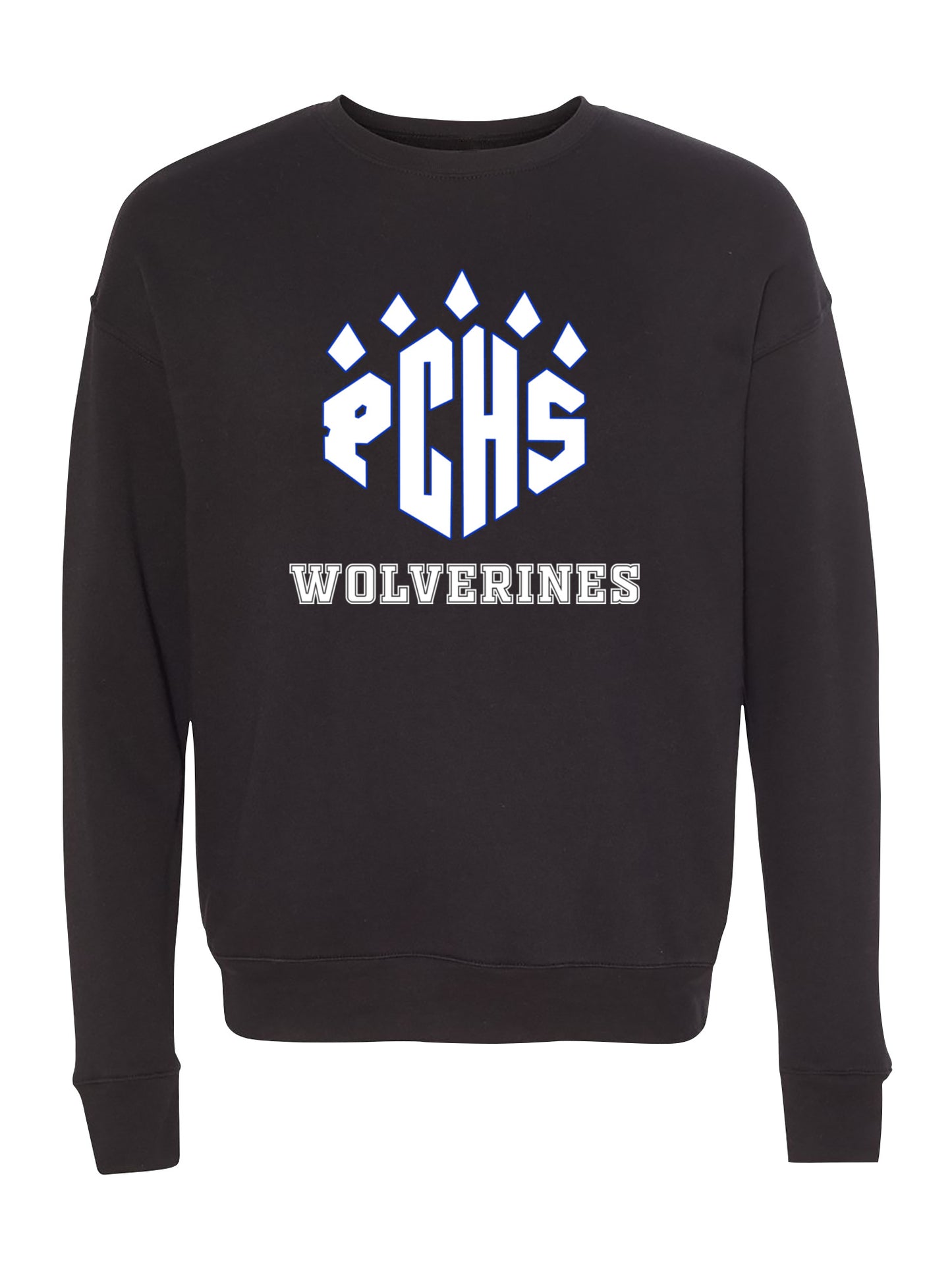 PCHS Wolverines White Paw Logo Fleece Sweatshirt