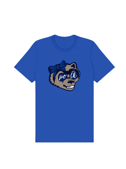 Girl Wolverine with Bow and Sunglasses Short Sleeve T-shirt