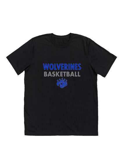 PCHS Wolverines Basketball Short Sleeve T-shirt