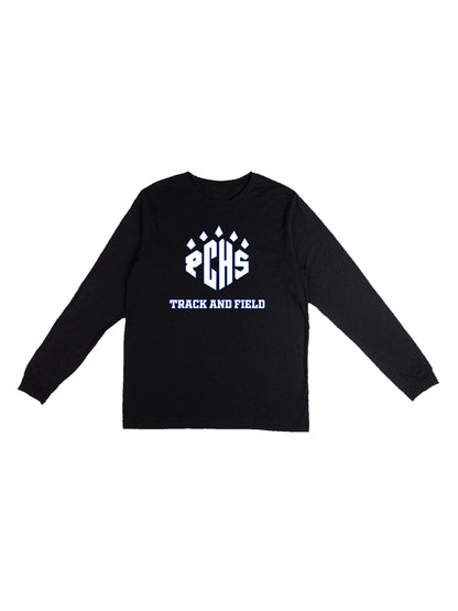 PCHS Track & Field with Paw Logo Long Sleeve T-shirt