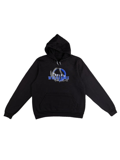 Polk County Wolverines Softball Fleece Pullover Hoodie