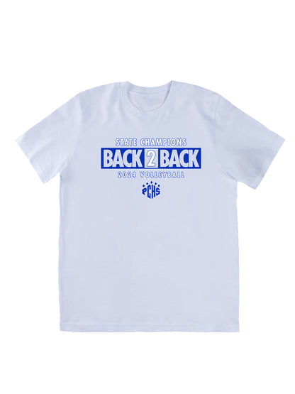 PCHS Volleyball B2B Champs Front & Back Short Sleeve T-shirt