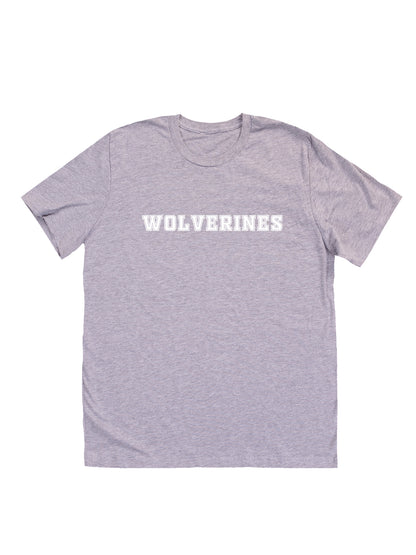 Polk County Wolverines White Logo Short Sleeve T-shirt