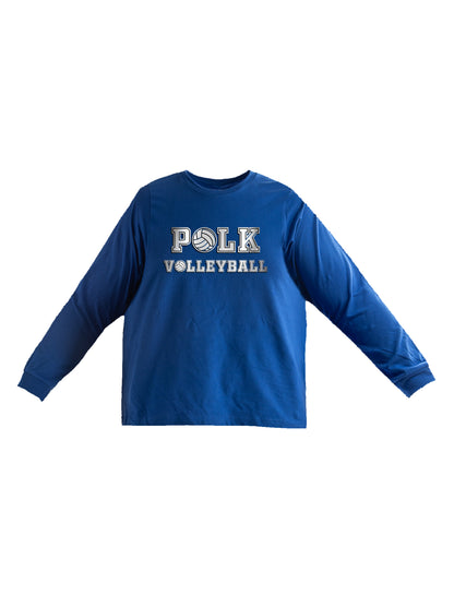 Polk Volleyball Design Long Sleeve T-shirt