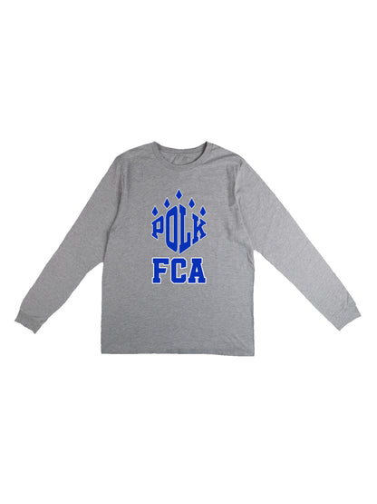 Polk FCA Paw Logo Design Long Sleeve T-shirt