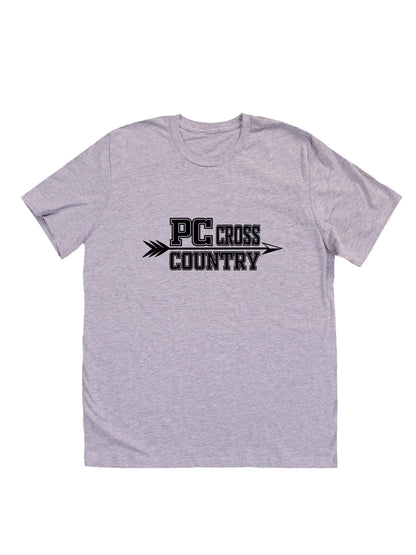 Polk County Cross Country Black Logo Short Sleeve T-shirt