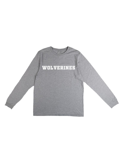 Polk County Wolverines White Logo Long Sleeve T-shirt