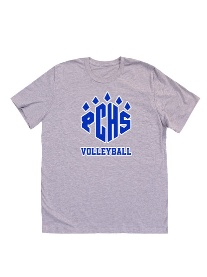 PCHS Volleyball Paw Logo Short Sleeve T-shirt